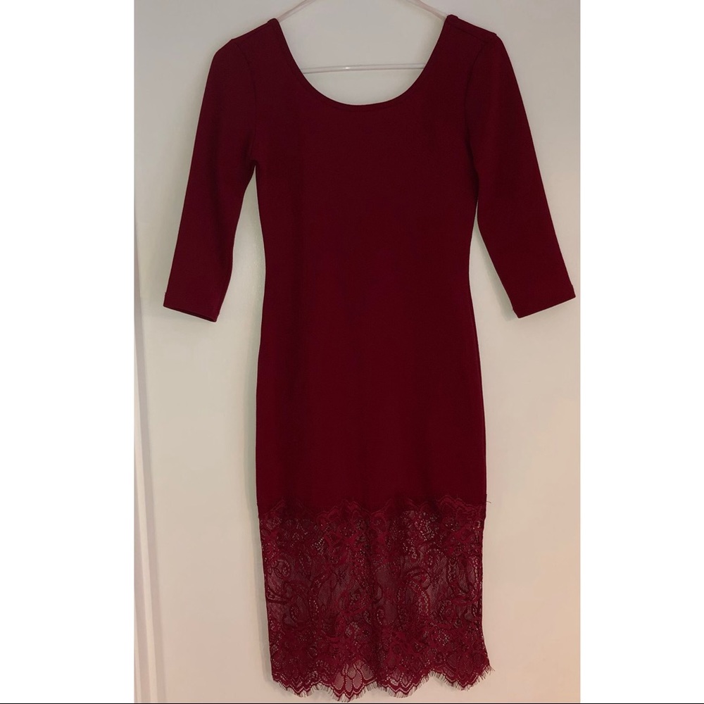 NWOT Red Lace Dress